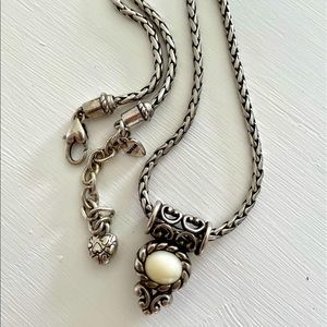 Brighton MOONGLOW Pearl & Gold Reversible Necklace